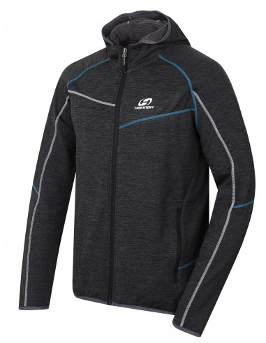 Mens trekking midlayer DERRON dark gray mel