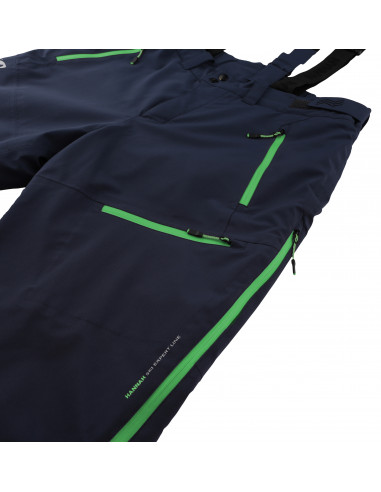 Mens insulated snowsport bikses AMMAR blue nights (green)
