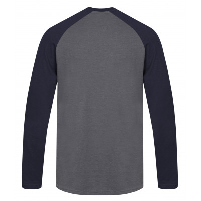 Mens city T-shirt BANTAM steel gray mel/black iris