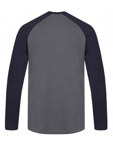 Mens city T-shirt BANTAM steel gray mel/black iris