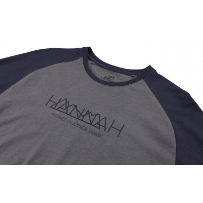 Mens city T-shirt BANTAM steel gray mel/black iris 2