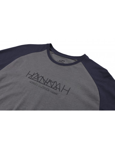 Mens city T-shirt BANTAM steel gray mel/black iris