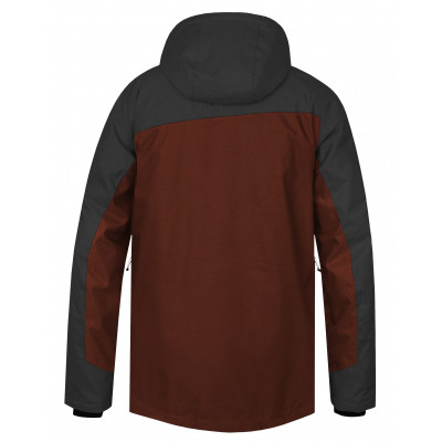 Mens insulated snowsport jacket JURGEN II dark gray mel/picante mel