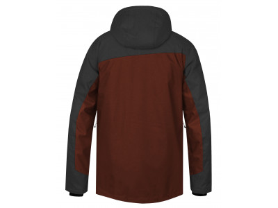 Mens insulated snowsport jacket JURGEN II dark gray mel/picante mel