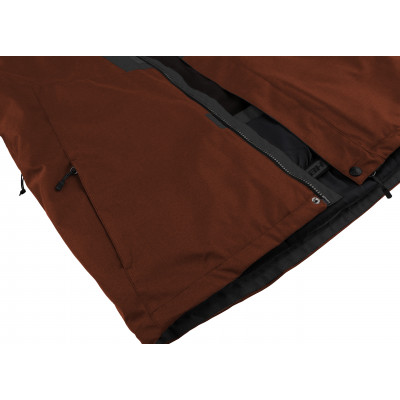 Mens insulated snowsport jacket JURGEN II dark gray mel/picante mel 2