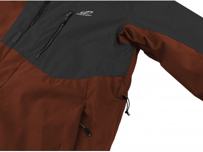 Mens insulated snowsport jacket JURGEN II dark gray mel/picante mel