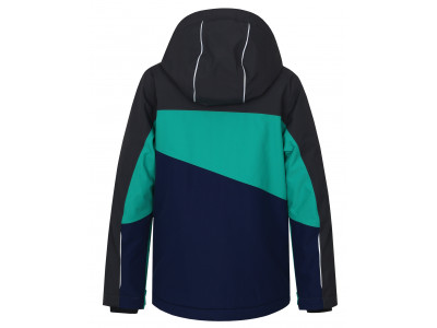 Kids insulated jacket MAJLO JR II iron gate/golf green