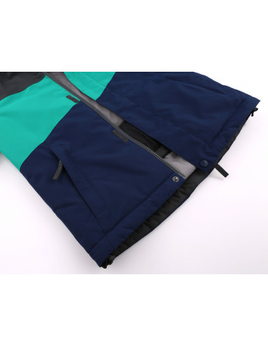 Kids insulated jacket MAJLO JR II iron gate/golf green