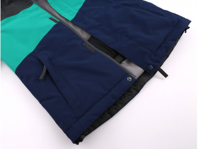 Kids insulated jacket MAJLO JR II iron gate/golf green