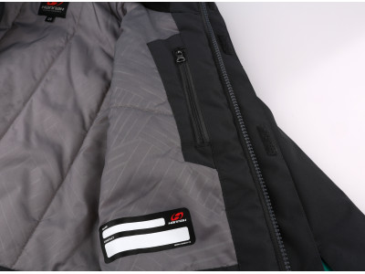 Kids insulated jacket MAJLO JR II iron gate/golf green