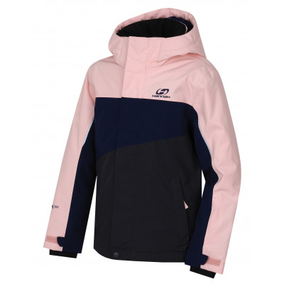 Kids insulated jacket MAJLO JR II seashell pink/estate blue