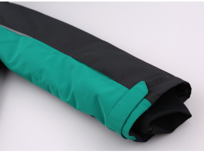 Kids insulated jacket MAJLO JR II iron gate/golf green