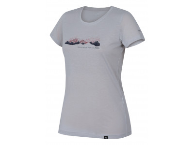 Ladies mountain & trekking T-shirt, S/S COREY II gray violet
