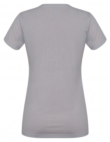 Ladies mountain & trekking T-shirt, S/S COREY II gray violet