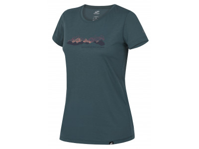 Ladies mountain & trekking T-shirt, S/S COREY II sea pine
