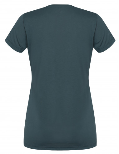 Ladies mountain & trekking T-shirt, S/S COREY II sea pine