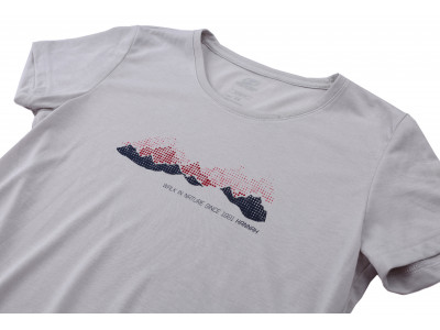 Ladies mountain & trekking T-shirt, S/S COREY II gray violet