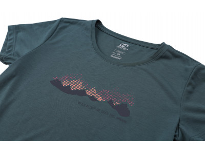 Ladies mountain & trekking T-shirt, S/S COREY II sea pine