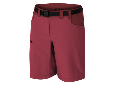 Ladies mountain & trekking shorts MORGANA deep claret/sun-dried tomato