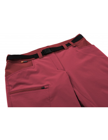 Ladies mountain & trekking shorts MORGANA deep claret/sun-dried tomato
