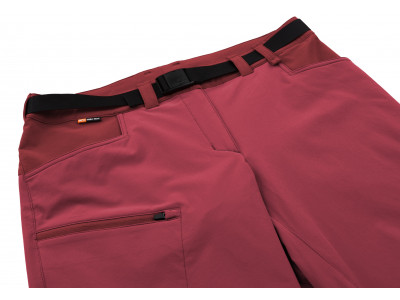 Ladies mountain & trekking shorts MORGANA deep claret/sun-dried tomato