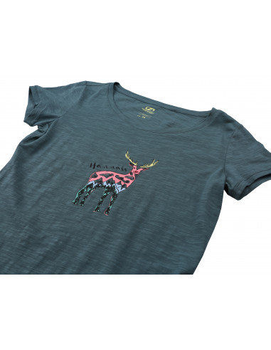 Ladies city T-shirt, S/S SILENA sea pine