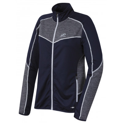 Ladies active sweatshirt VICTORIA night sky/light gray mel