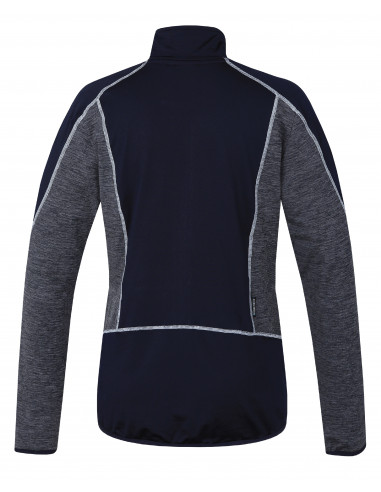 Ladies active sweatshirt VICTORIA night sky/light gray mel