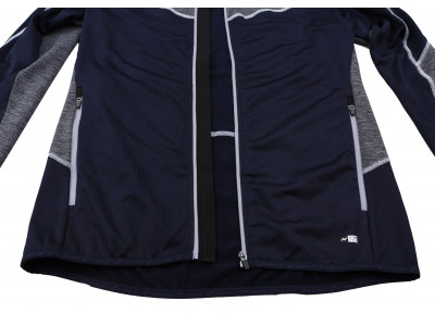 Ladies active sweatshirt VICTORIA night sky/light gray mel