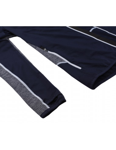 Ladies active sweatshirt VICTORIA night sky/light gray mel