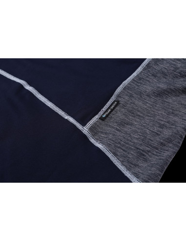 Ladies active sweatshirt VICTORIA night sky/light gray mel