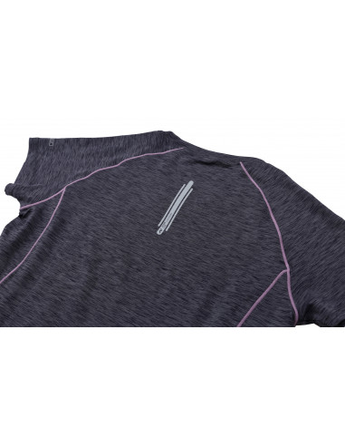 Ladies active T-shirt, S/S SHELLY night sky mel