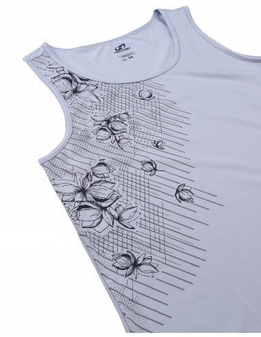 Ladies active singlet AIRINE arctic ice