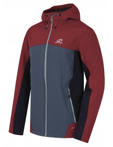 Mens mountain & trekking jacket CARSTEN sun-dried tomato/dark slate