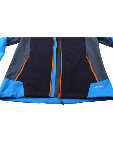 Mens mountain & trekking jacket CARSTEN brilliant blue/night sky