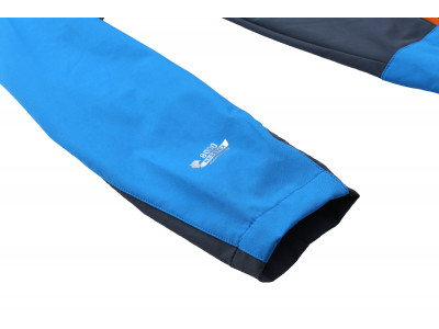 Ūdensnoturīga vīriešu softshell jaka pārgājieniem CARSTEN briljantu zila / tumši zila