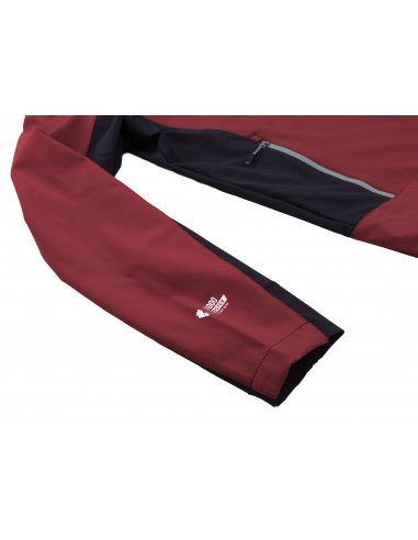 Mens mountain & trekking jacket CARSTEN sun-dried tomato/dark slate