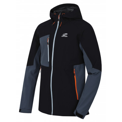 Ūdensnoturīga vīriešu softshell jaka brīvajam laikam SELBY LITE antracīts / tumšs akmens