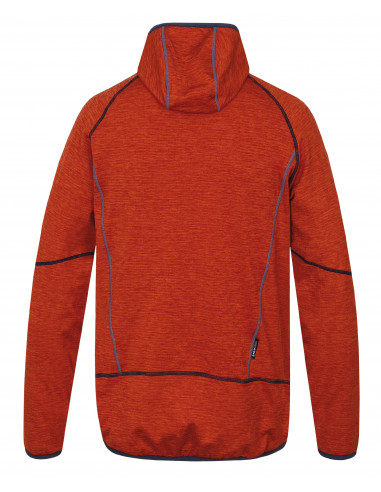 Mens mountain & trekking sweatshirt DERRON burnt orange mel