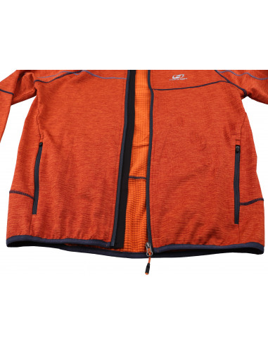 Mens mountain & trekking sweatshirt DERRON burnt orange mel