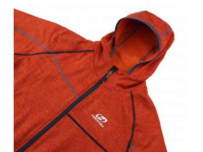 Mens mountain & trekking sweatshirt DERRON burnt orange mel