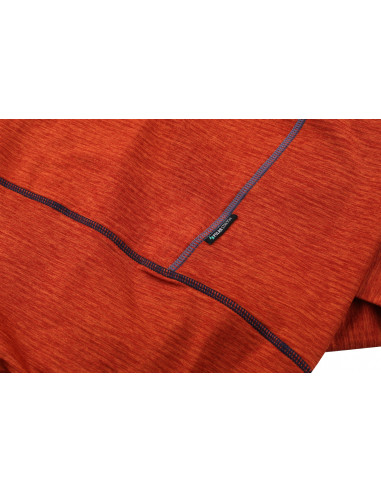 Mens mountain & trekking sweatshirt DERRON burnt orange mel