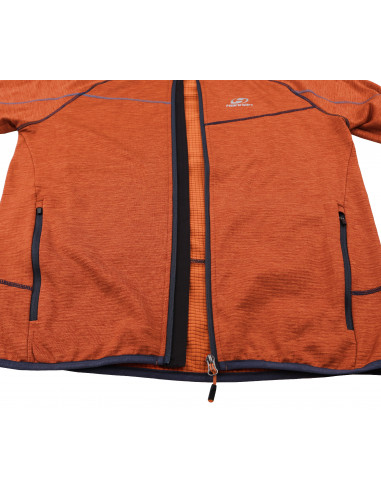 Mens mountain & trekking sweatshirt DEMARCO burnt orange mel