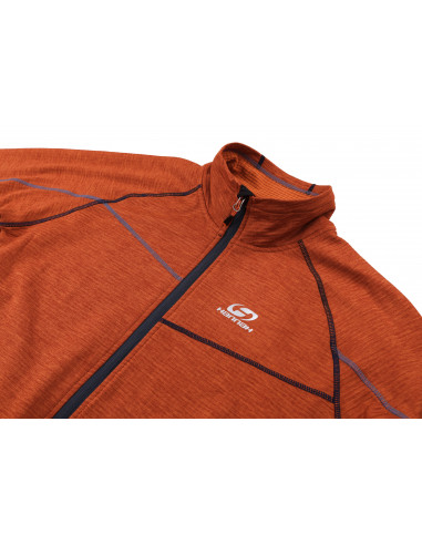 Mens mountain & trekking sweatshirt DEMARCO burnt orange mel