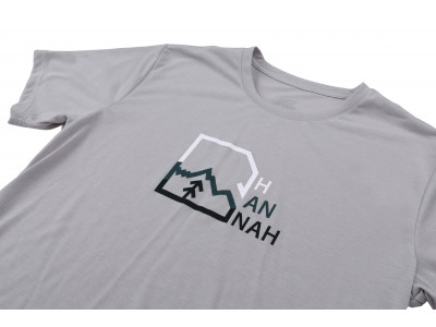 Mens mountain & trekking T-shirt, S/S BITE gray violet (print 1)