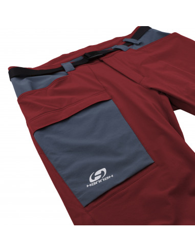 Mens mountain & trekking pants VARDEN sun-dried tomato/dark slate