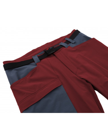 Mens mountain & trekking pants VARDEN sun-dried tomato/dark slate