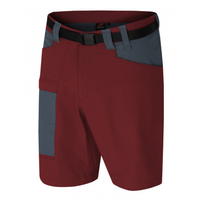 Mens mountain & trekking shorts VERNE sun-dried tomato/dark slate