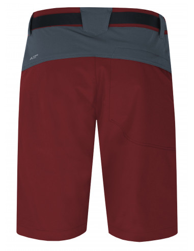 Mens mountain & trekking shorts VERNE sun-dried tomato/dark slate