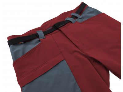 Mens mountain & trekking shorts VERNE sun-dried tomato/dark slate